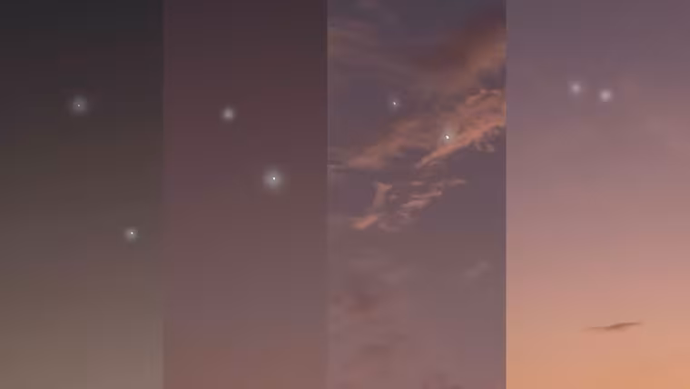 Deset dnů sledování ukázalo pohyb Venuše a Jupiteru