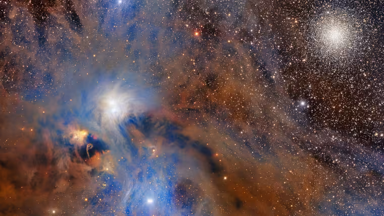 Oblak Corona Australis doprovází hvězdokupa Lustr