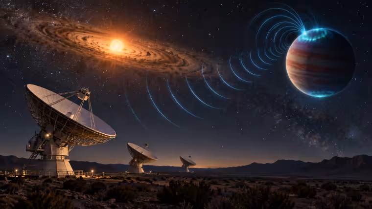 Radiový signál astronomové poprvé přiřadili přímo exoplanetě