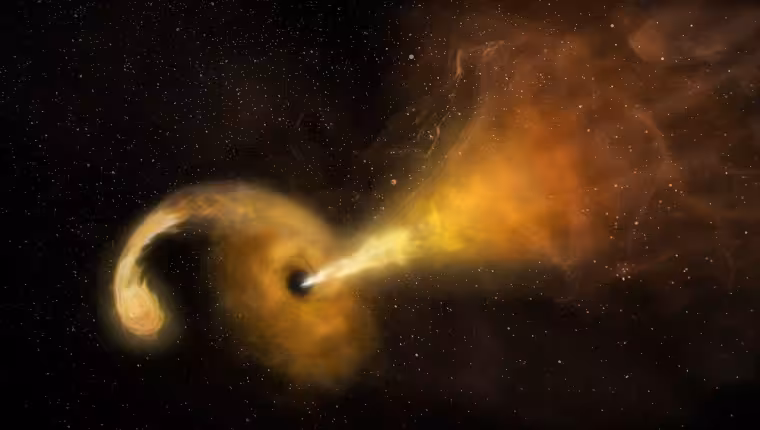 Na okraji galaxie zachytili černou díru při zániku hvězdy